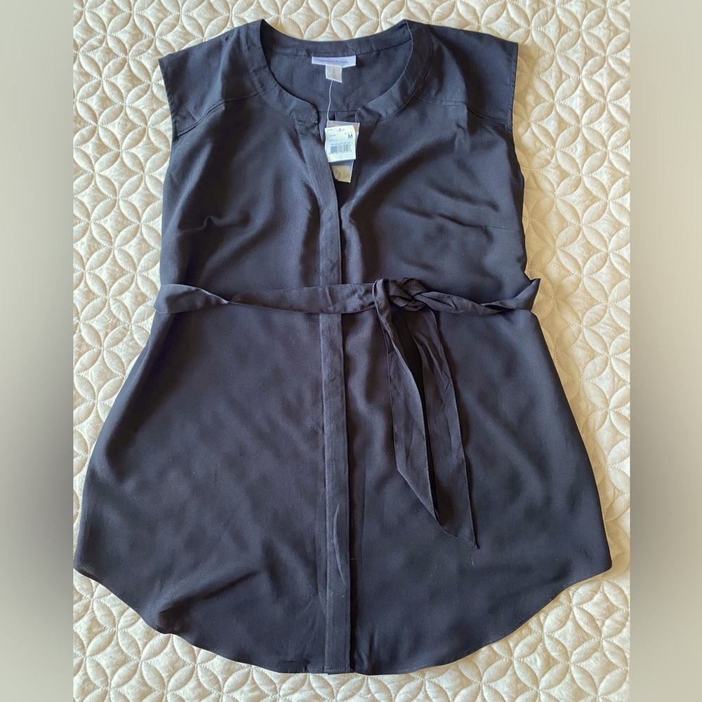 Motherhood Maternity. Size Medium. Black tunic blouse.